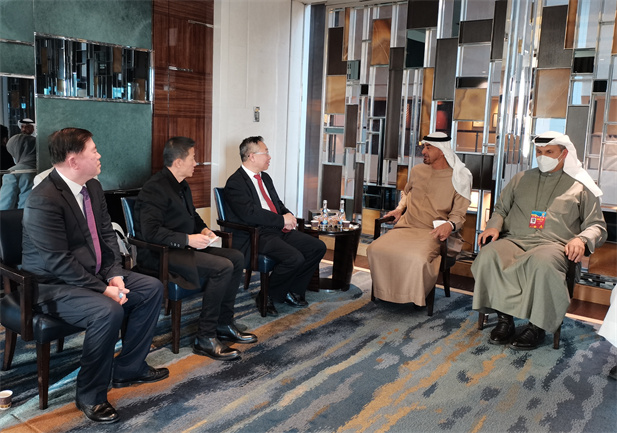 2022年2月5日，来华出席北京2022 年冬奥会开幕式的阿联酋阿布扎比王储穆罕默德在北京会见了金年会集团董事长刘敬桢一行，并对金年会集团在阿处于困难时期给予的宝贵支持表示感谢.jpg